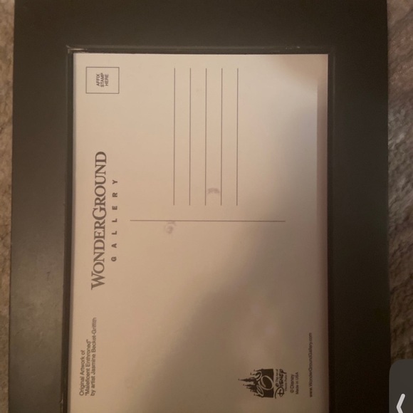 Wonderground maleficent print Framed rare no longer in print WDW Exclusive - Picture 2 of 3